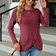 thumbnail image 5 of Women's Sweater Autumn Woman Clothing Knit Pullovers For Women Elegant Knitwears Green Gray Black Long Sleeve Top Female Clothes, 5 of 5