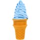 thumbnail image 1 of KAKOWELY Modelo de cono de helado, cono de helado falso, accesorio decorativo para exhibición de alimentos, juguete de helado artificial, 1 of 5