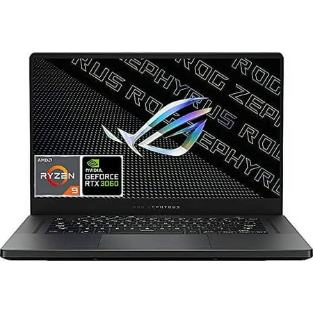 Asus ROG Zephyrus G15 Gaming Laptop, 15.6" 144Hz QHD (2560 x 1440), AMD R9-5900HS, RGB Backlit Keyboard, Wi-Fi 6, USB-C, GeForce RTX 3060 Graphics, Windows 10, 16G 3200 RAM 512G PCIe SSD + 32G WOOV SD