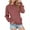 Brick Red, variant on TIANZEN Casual Solid Color Pullover Sweater Long Sleeve Crewneck Pocket Hoodless Sweatshirt Athletic Sportswear Apparel Fuzzy Zip up Hoodie Ladies Athletic Hoodies Fashion Top