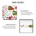 thumbnail image 5 of Kdxio Snowflakes Santa Claus Print Tissue Box Cover,Square Decorative PU Leather Facial Paper Case Organizer Holder Dispenser for Bathroom,Night Stands,Desk,Car 5.2''X5.2''X5.2'', 5 of 8