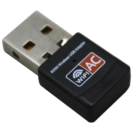 RIVEN- Us Ship Usb Dual Band 2.4G&5Ghz Wireless Wifi Network Adapter 600 Mbps 802.11Ac