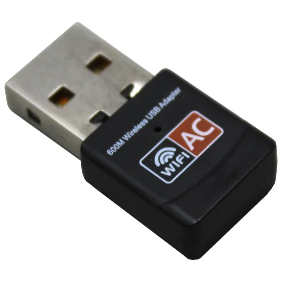 RIVEN- Us Ship Usb Dual Band 2.4G&5Ghz Wireless Wifi Network Adapter 600 Mbps 802.11Ac