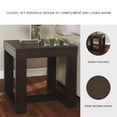 thumbnail image 3 of Signature Design by Ashley Watson End Table, Dark Brown Wood Finish Side Table with Plank Effect Top, 3 of 6