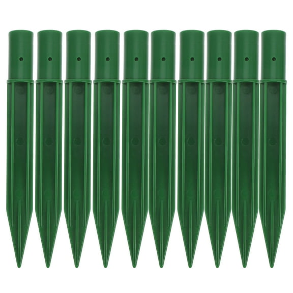 FRCOLOR 10pcs Solar Light Poles and Ground Stakes for Outdoor Pathway and Holiday Lighting Landscaping Replacement
