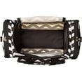 thumbnail image 5 of CalBags Chevron 19-inch Duffel Bag, Black White, 5 of 7