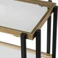 thumbnail image 5 of Uttermost Kentmore Contemporary Iron and Glass Console Table in Black/Gold, 5 of 7