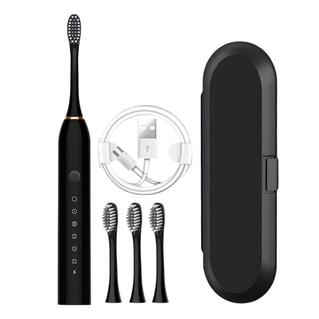 Toothbrush Toothbrush With 4 Brush Heads With Toothbrush Box 6 Cleaning Modes Water Proofing IPX7 Water Proofing Toothbrush Newly