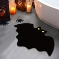 thumbnail image 4 of Halloween Decor Spider Web Bath Mat for Bathroom, Gothic Cute Halloween Decoration Black White Bath Mat, Non Slip Cartoon Bath Rug Bathroom Mat, Plush Shower Rugs Washable, 23.62x15.75", 4 of 6
