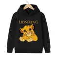 thumbnail image 2 of Sudadera con capucha con estampado de dibujos animados de animales del rey león Simba para niños y niñas, camisetas de manga larga, 2 of 5
