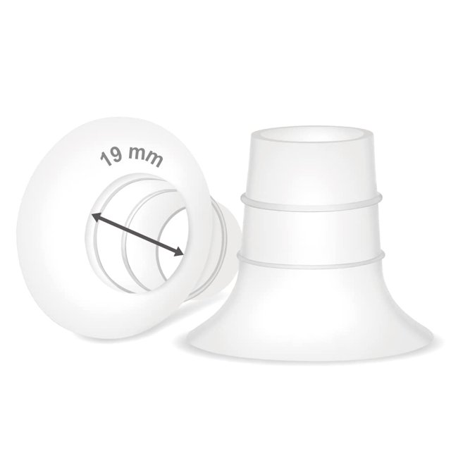 Inserto de brida Maymom de 19 mm compatible con el extractor de leche Elvie