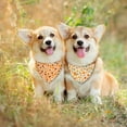 thumbnail image 3 of Fall Dog Bandana Reversible 2 Pack Small, Autumn Orange Pink Pumpkin Floral Leaves Cute Fall Pet Bandanas for Dogs Adjustable Triangle Holiday Scarves for Small Medium Boy Girl Dogs, 3 of 6