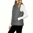 thumbnail image 5 of IUYRTFE Women's Quilted Zip-Up Vest Stand Collar Sleeveless Lightweight Puffer Gilet, 5 of 9
