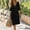Dress-25Black, variant on Gamivast Dresses for Women V Neck 3/4 Sleeve Midi Dress Loose Fit Flowy Sundress Casual Dress Vacation Dress Beach Dress Sun Dress Summer Resort Black S