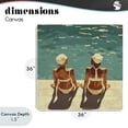 thumbnail image 4 of Stupell Industries Modern Swimmer Friends Duo Canvas Art, 36 x 36, by Layla Oz, 4 of 8