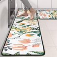 thumbnail image 2 of Kitchen Rugs Sets Of 2,Pioneer Flower Floral Print Pattern Anti Fatigue Kitchen Mat Rugs Non Slip Washable,Decorative Kitchen Floor Mats for Kitchen,Sink,Laundry,17"x47"+17"x47", 2 of 5