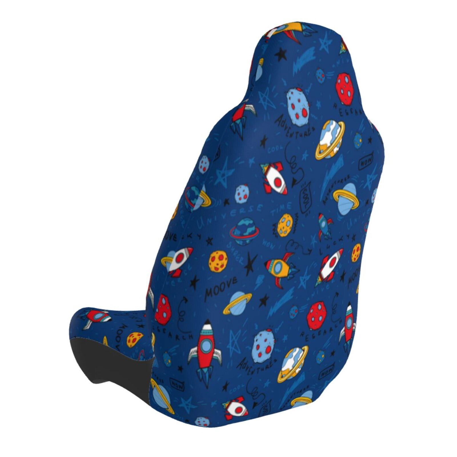 Naloa Space Car Seat Covers Universal Front Seat Coves for Car Accessories ,Padded Car Covers for Automotive, SUV, Truck, and Van