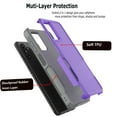 thumbnail image 4 of Takfox Shockproof Silicone Plastic Rugged Cell Phone Case for Samsung Galaxy A14 5G, Purple, 4 of 7