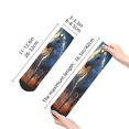thumbnail image 4 of Pofeuu Starry Light White Horse Print 30cm Socks, Adult Running Hiking Socks for Youth and Adult, 4 of 7