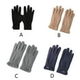 thumbnail image 2 of 1 Paire de Gants Chauds pour Homme, Automne Froid, Mode, Écran Tactile, pour Randonnée en Plein Air, Noir, 2 of 9
