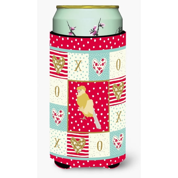 Carolines Treasures CK5502TBC French Curly Canary Love Tall Boy Beverage Insulator Hugger  Tall Boy multicolor