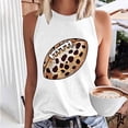 thumbnail image 2 of AGWOLF Women's Tank Tops Loose Fit Printed Sleeveless Shirts Cute Graphic Basic Tank Summer Casual Crew Neck Shirt Loose Fit Workout Top Khaki M, 2 of 6