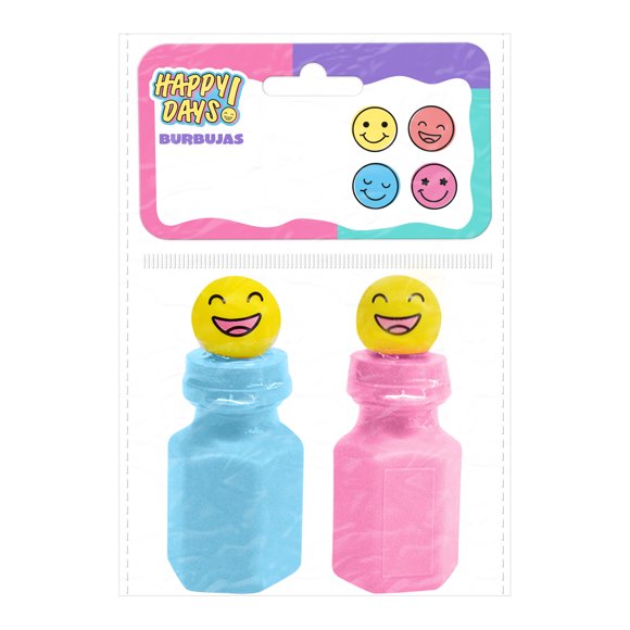 Burbujas Prichos Happy Days! Multicolor de Plástico y Químico 2 Piezas por Empaque