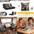thumbnail image 2 of SCRAWLGOD 6 Pcs RV Dinette Cushion Covers Stretch Camper Cushion Cover Pet Friendly Camper Accessories Decor for Travel Trailer Motorhome, Rustic Deer American Flag, 2 of 8