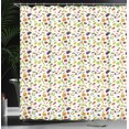 thumbnail image 3 of Ambesonne Fruits and Vegetables Shower Curtain, Fresh Foods, 69"Wx75"L, Multicolor, 3 of 4