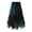A-Blue173, variant on Women Peacock Ombre Tulle Maxi Skirt Elastic Waist Layered Asymmetric Flowy Skirt Casual Party Holiday Event Wear Skirt