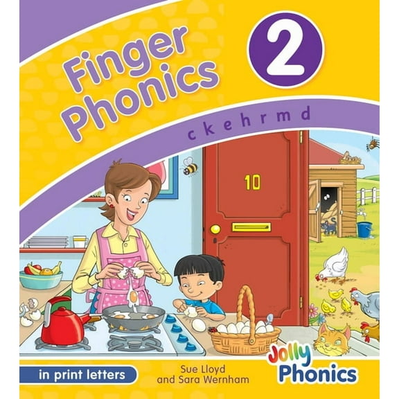 Finger Phonics Book 2: In Print Letters (American English Edition), (Board Book)