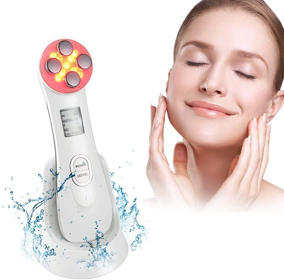 5 in 1 Facial Skin Tightening Beauty Device LED Light Therapy Anti Aging Skin Rejuvenation Skin Tightening Machine High Frequency Facial Machine Wrinkle Remover Machine | Walmart Canada