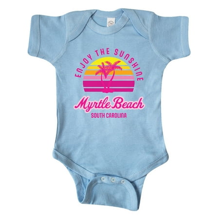 

Inktastic Summer Enjoy the Sunshine Myrtle Beach South Carolina Pink Gift Baby Boy or Baby Girl Bodysuit