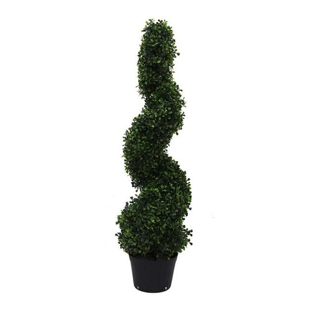 UV Boxwood Spiral Everyday Topiary on Pot - 3 ft.
