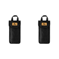 thumbnail image 1 of 2uds. 1 bolsa para estaca de tienda portátil de 8,66 x 4,92 x 0,18 pulgadas para acampar con asa negra, 1 of 2