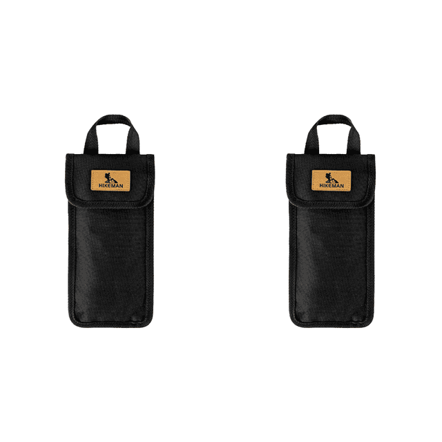 2uds. 1 bolsa para estaca de tienda portátil de 8,66 x 4,92 x 0,18 pulgadas para acampar con asa negra