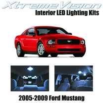 XtremeVision LED for Ford Mustang 2005-2009 (4 Pieces) Cool White Premium Interior LED Kit Package   Installation Tool