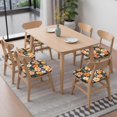 thumbnail image 6 of Pioneer Flower Seat Covers for Dining Room Chairs Set Of 6,Stretch Printed Washable Chair Seat Cover with Elastic Ties and Button,Removable Waterproof Couch Cushion Covers, 6 of 6