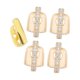 thumbnail image 1 of 5 piezas de parrillas dentales reutilizables para disfraz de rapero, para hombres y mujeres, para cosplay. Oro, 1 of 8