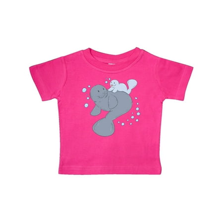 

Inktastic Cute Manatees with Bubbles Gift Baby Boy or Baby Girl T-Shirt