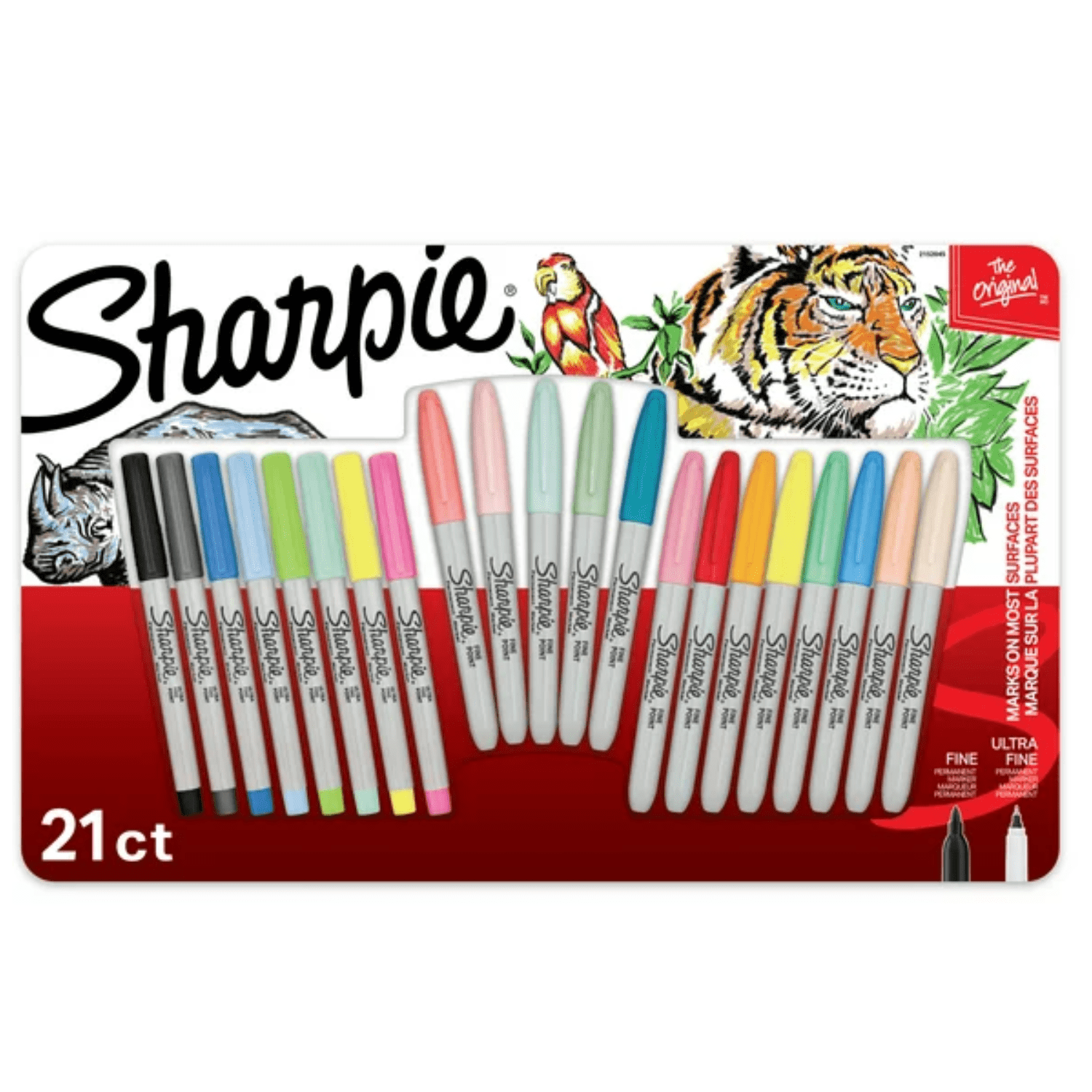 Sharpie Permanent Markers, Fine and UltraFine Point, Assorted, First