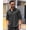 Dark Grey, variant on Men's Long Sleeve Wrinkle Free Dress Shirts Stretch Button Up Shirts with Pocket