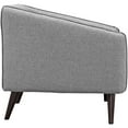 thumbnail image 4 of Modway Slide Upholstered Fabric Armchair in LightGray, 4 of 6