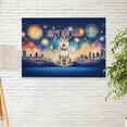 thumbnail image 2 of Happy New Year with Shiba Inu Fireworks Holiday Xmas Winter 2025 Horizontal Matte Canvas Poster Shibas Dog Lovers Gifts Idea Wall Art Home Decor - 00025, 2 of 5