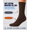 thumbnail image 3 of Special Essentials Diabetic Socks Crew for Men & Women – 6 Pairs of Non-Binding Moisture-Wicking Neuropathy Socks, 3 of 7