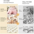 thumbnail image 5 of Duvet Cover Twin Size, Boho Tufted  2 Pieces Microfiber Floral pink Duvet Covers Set with Zipper Closure, Soft Breathable Floral Bedding Set for All Seasons(Pink, Twin,68"x90"), 5 of 8