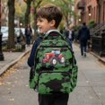 thumbnail image 5 of Garronmavis Green Camo Tractor Backpack for Boys, 17 Inch Lightweight School Bag for Ages 9-12, Elementary Backpack with 600D Breathable & Multi-Pockets, 5 of 7