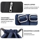 thumbnail image 3 of Mochila con cordón, bolsa deportiva para gimnasio, bolsa de viaje para yoga, para mujeres y hombres, bolsa de gimnasio impermeable, mochila de día, azul marino, 3 of 7