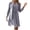 Gray, variant on XFLWAM Women's 2 Piece Dress Outfits Solid Color Crew Neck Sleeveless Dress Lace Hollow Out Long Sleeve Cardigan Casual Sets Purple XXL