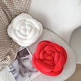 thumbnail image 3 of 1Pcs Throw Pillow Fuzzy Long Faux Fur Flower Shape Fluffy Sofa Bedroom Decoration Lumbar Back Cushion Home Supplies, 3 of 3